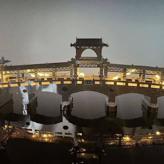 Metal model of ancient Chinese bridge